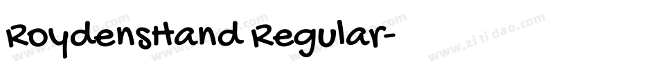 RoydensHand Regular字体转换